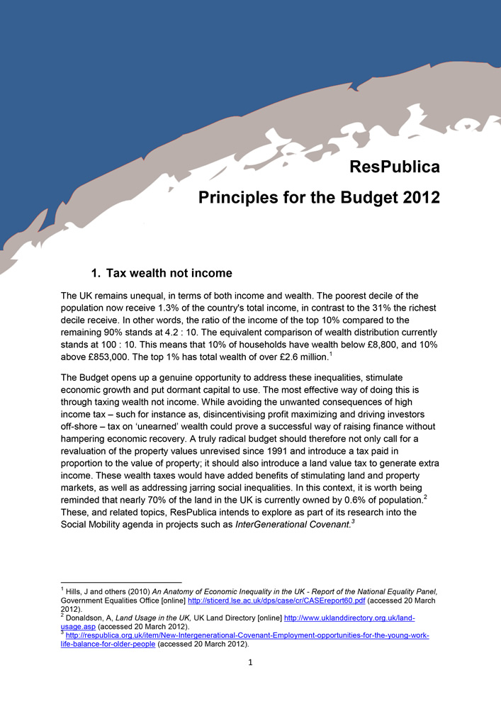 Seven Guiding Principles for a Better Budget