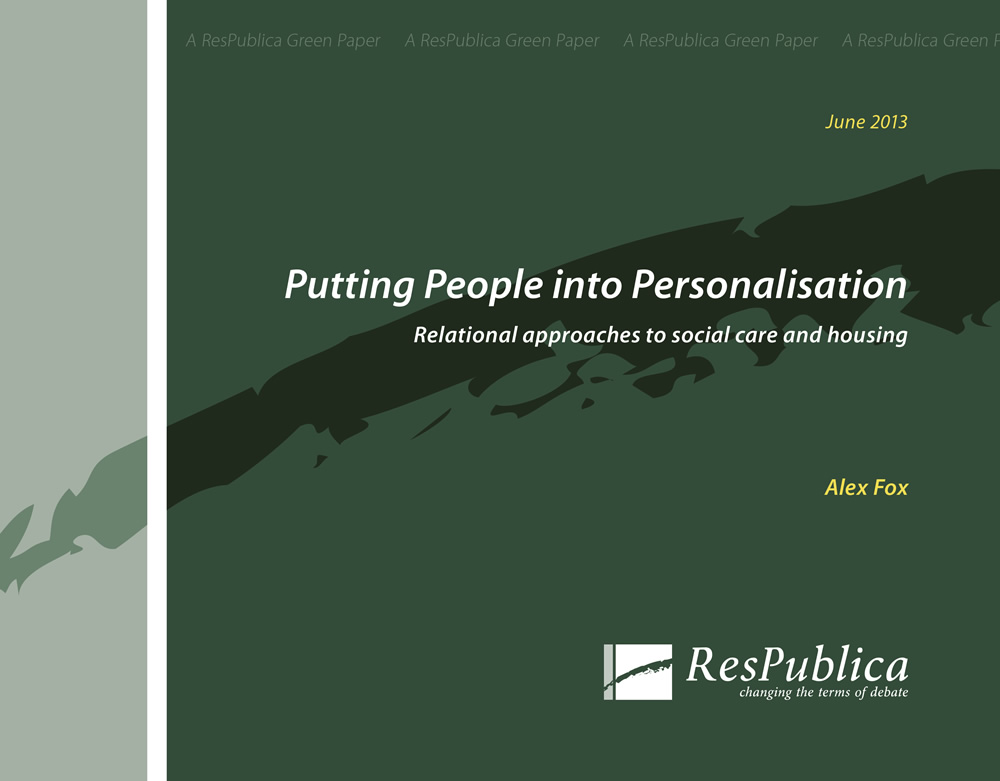 Putting People into Personalisation: Relational approaches to social care and housing