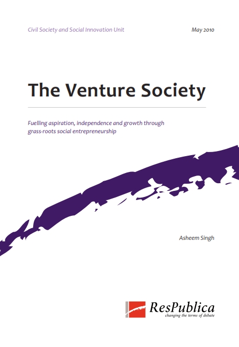 The Venture Society: Fuelling aspiration, independence and growth through grass-roots social entrepreneurship