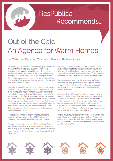 Out of the Cold: An Agenda for Warm Homes