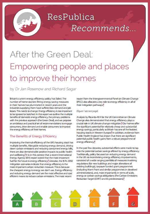 After the Green Deal: Empowering people and places to improve their homes