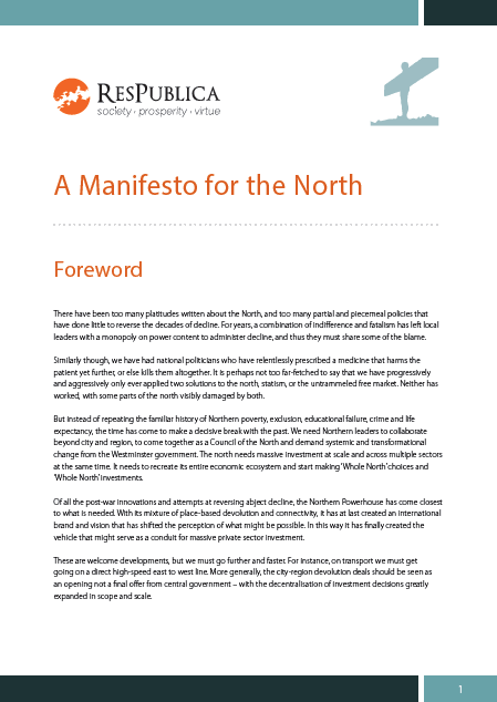 A Manifesto for the North