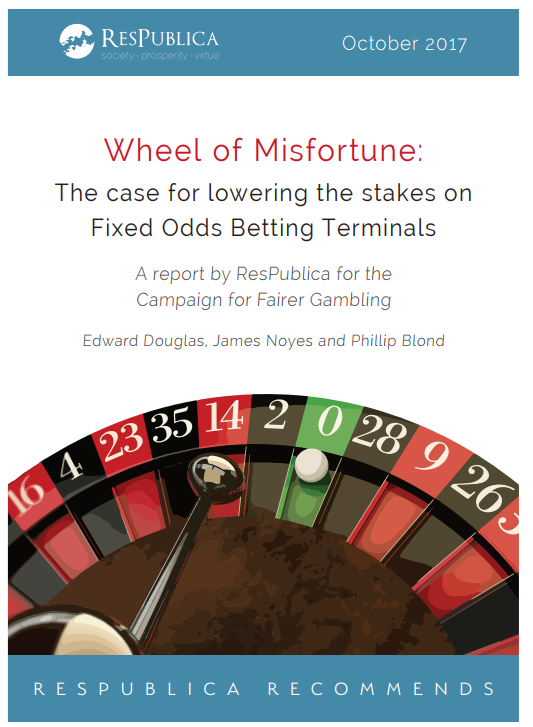 Wheel of Misfortune: The case for lowering the stakes on Fixed Odds Betting Terminals