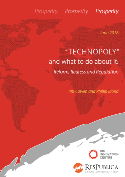 “TECHNOPOLY” and what to do about it: Reform, Redress and Regulation